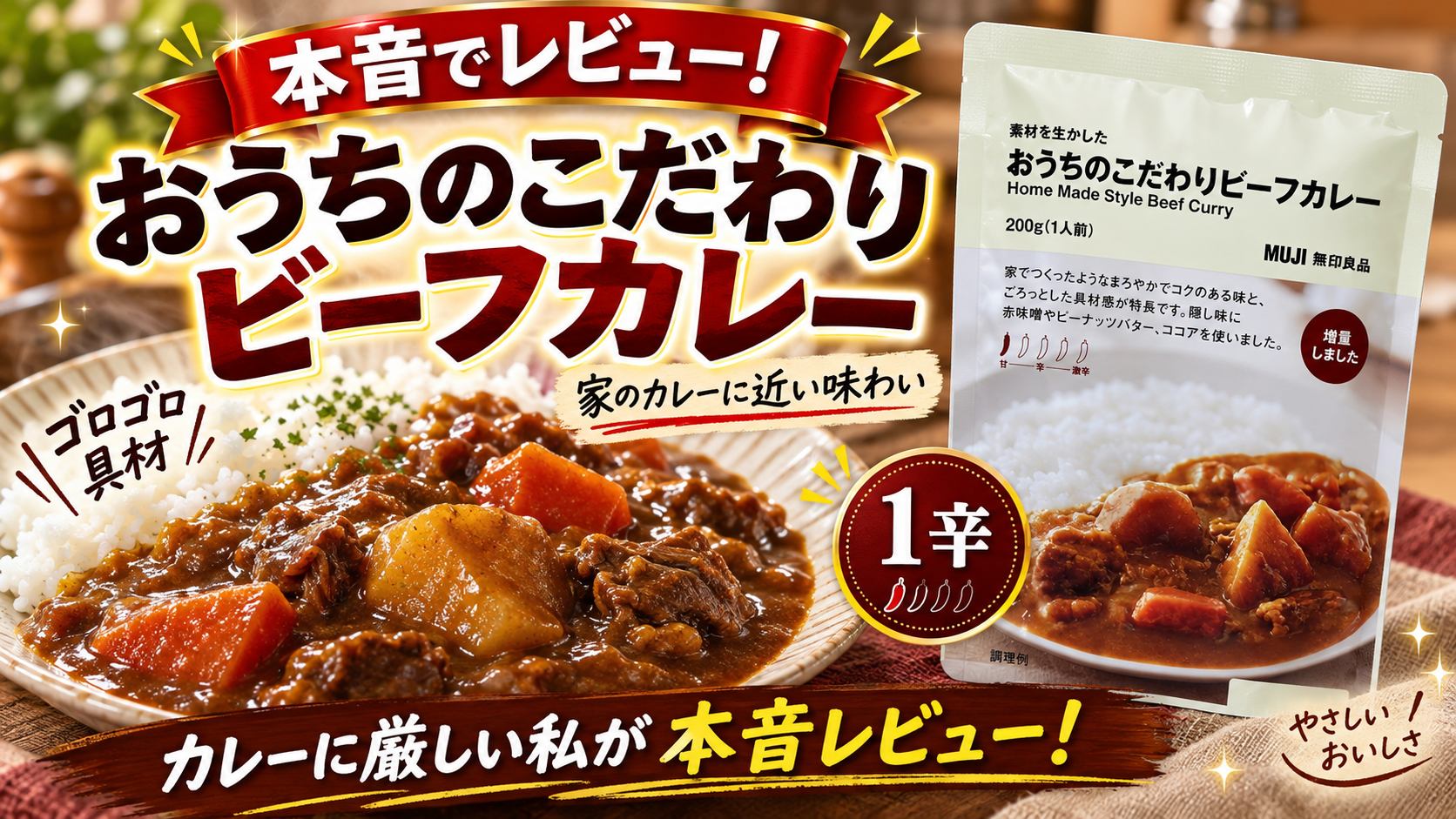 無印良品 おうちのこだわりビーフカレーの実食レビュー