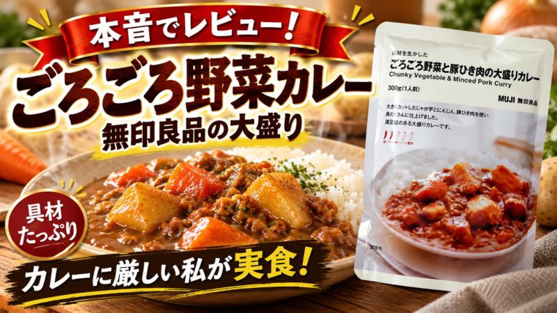 無印良品 ごろごろ野菜と豚ひき肉の大盛りカレー