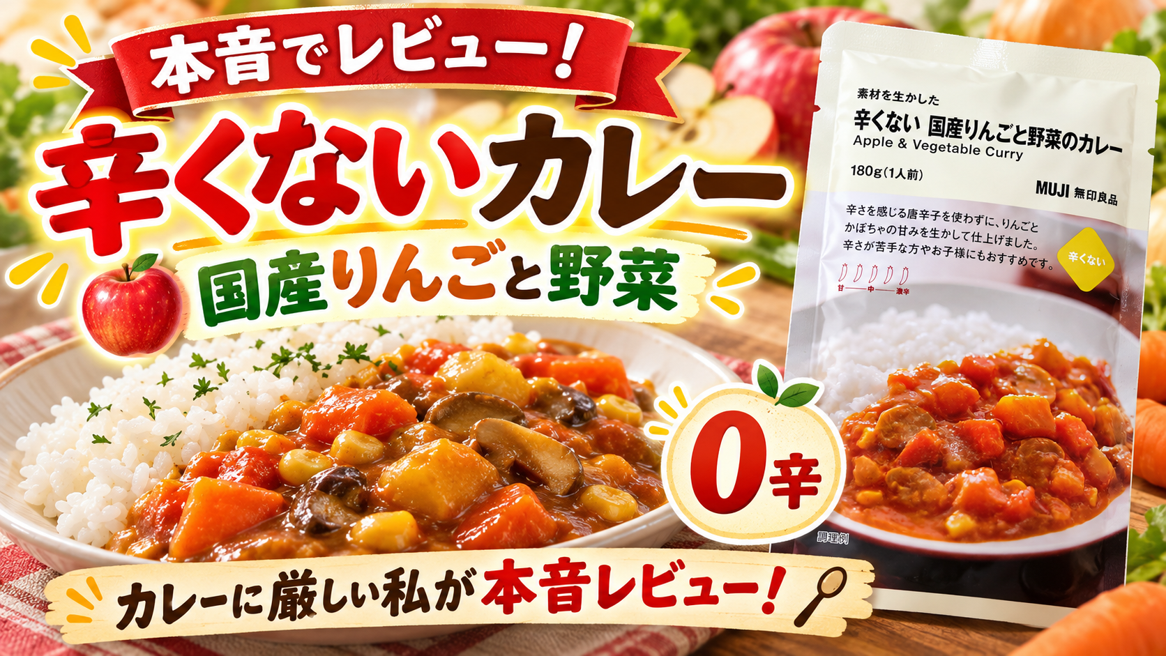 無印良品 辛くない国産りんごと野菜のカレー